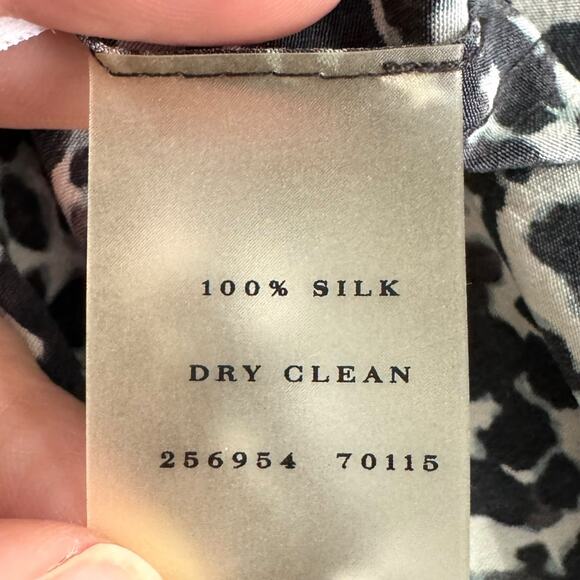 Ann Taylor 100% Silk Sleeveless Tunic Length Popover Blouse Women's Size 16 - Picture 10 of 10